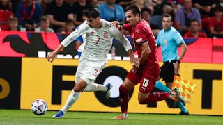 La sacó barata: España salvó un empate in extremis ante República Checa por la Nations League