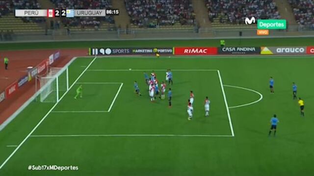 El gol de Uruguay que opacaba las ilusiones de Perú en el Sudamericano Sub 17 [VIDEO]