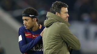 Barcelona: Luis Enrique "perdió la voz" cuando le preguntaron por Neymar