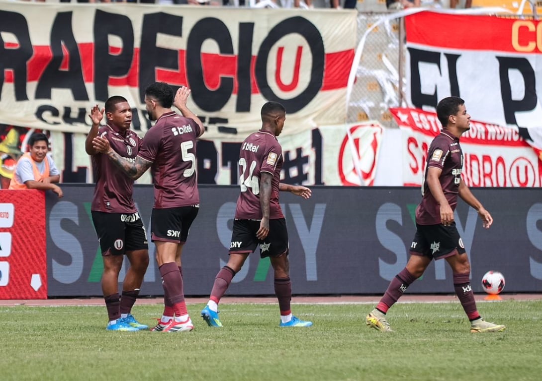Universitario volvió a celebrar en el Torneo Apertura al imponerse 4-1 a Juan Pablo II en Trujillo. (Foto: Liga 1)