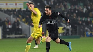 Pierden el paso: Nantes derrotó 3-1 a PSG con presencia de Lionel Messi en la Ligue 1 