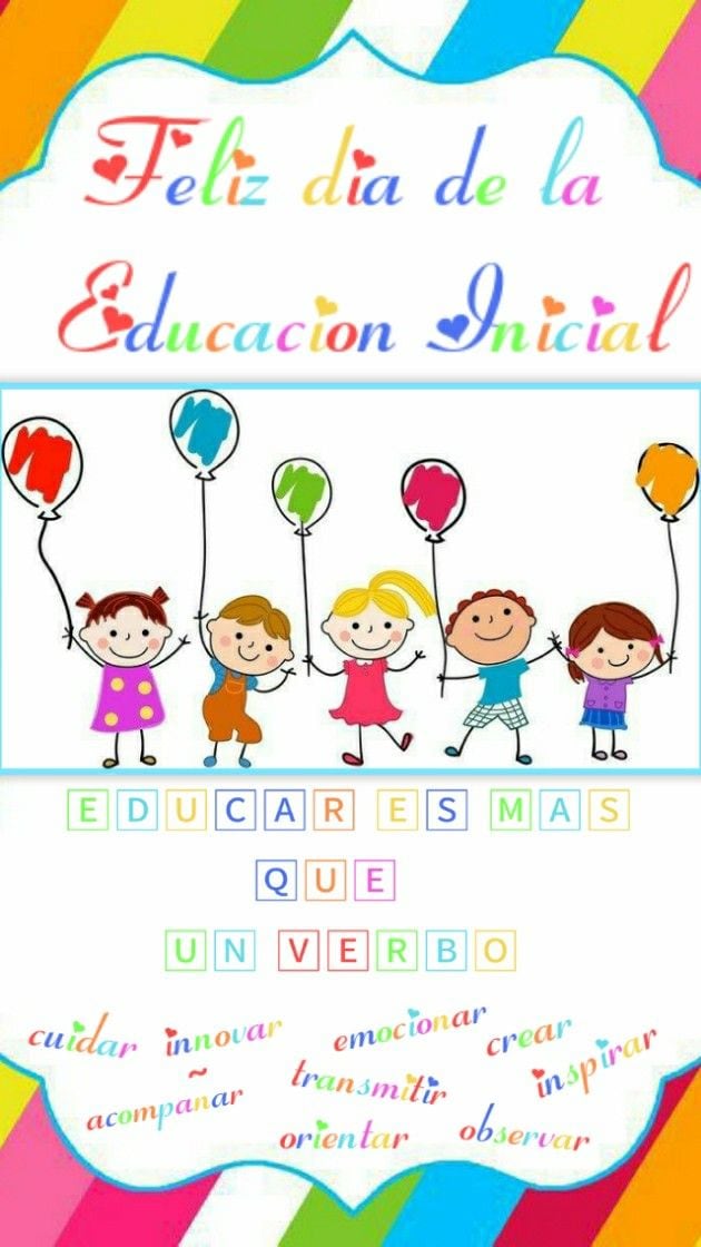 Comparte estas emotivas imágenes para celebrar el Día de la Educación Inicial este 25 de mayo. (Foto: Pinterest)