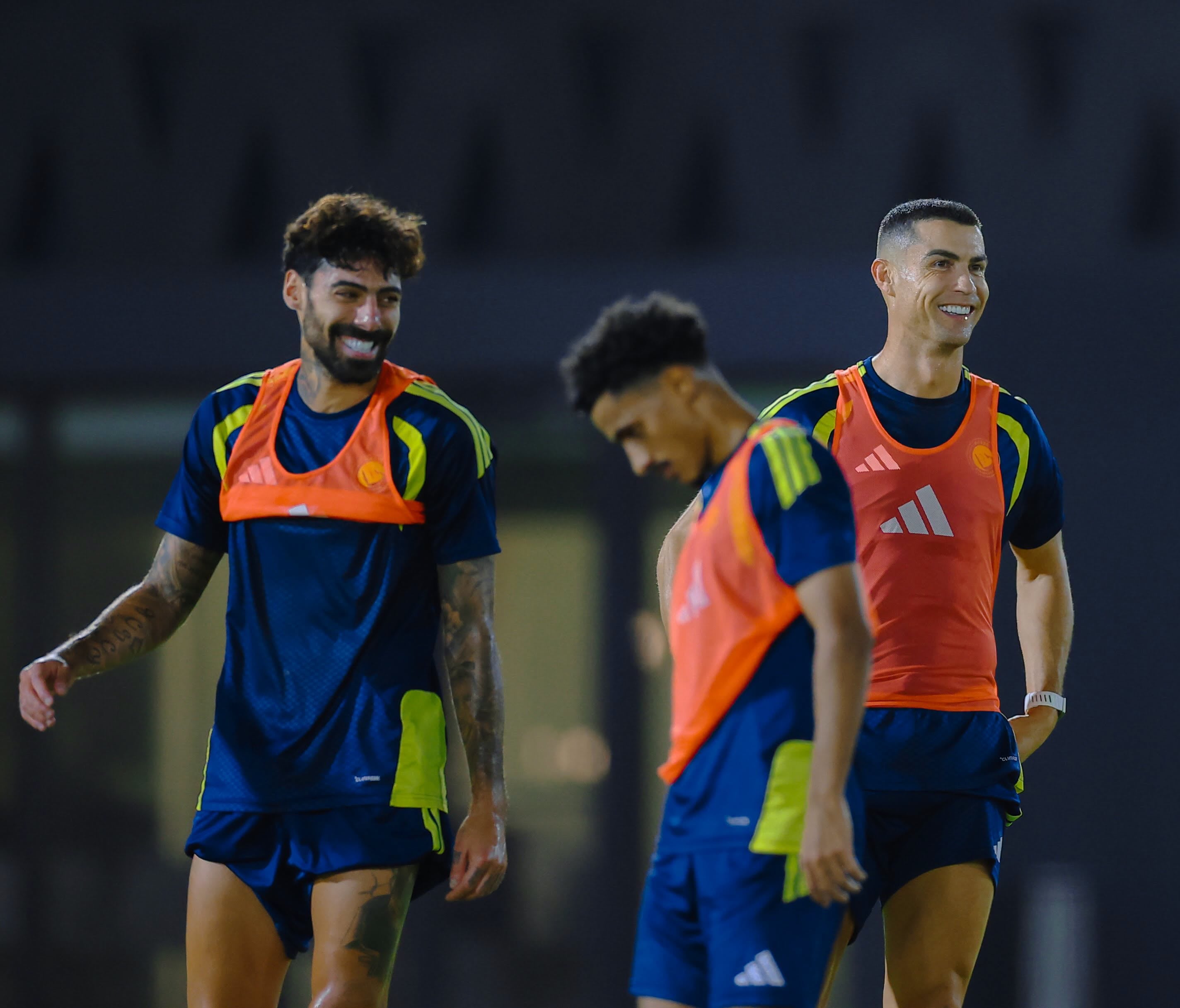 Cristiano Ronaldo lució con buen semblante en los últimos entrenamientos de Al Nassr.