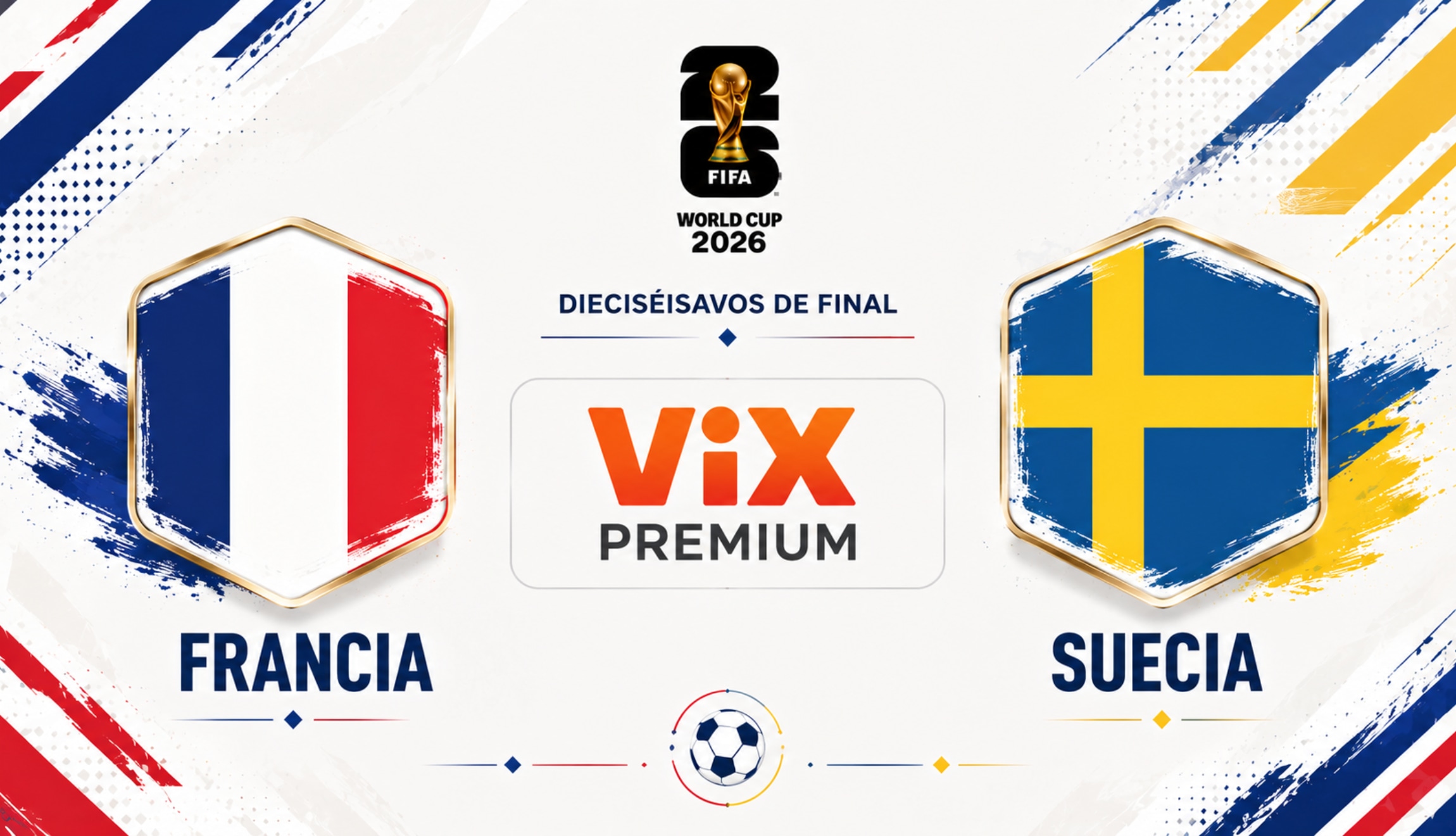 Transmisión de ViX Premium para seguir el partido de Francia vs. Suecia en vivo y en directo, este martes 30 de junio, desde el MetLife Stadium de New Jersey. (Foto: Imagen creada por Depor utilizando la IA de Chat GPT)