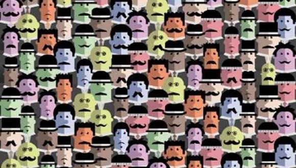 DESAFÍO VISUAL | ¿Puedes encontrar al único hombre en la multitud sin bigote? | Formulate Health