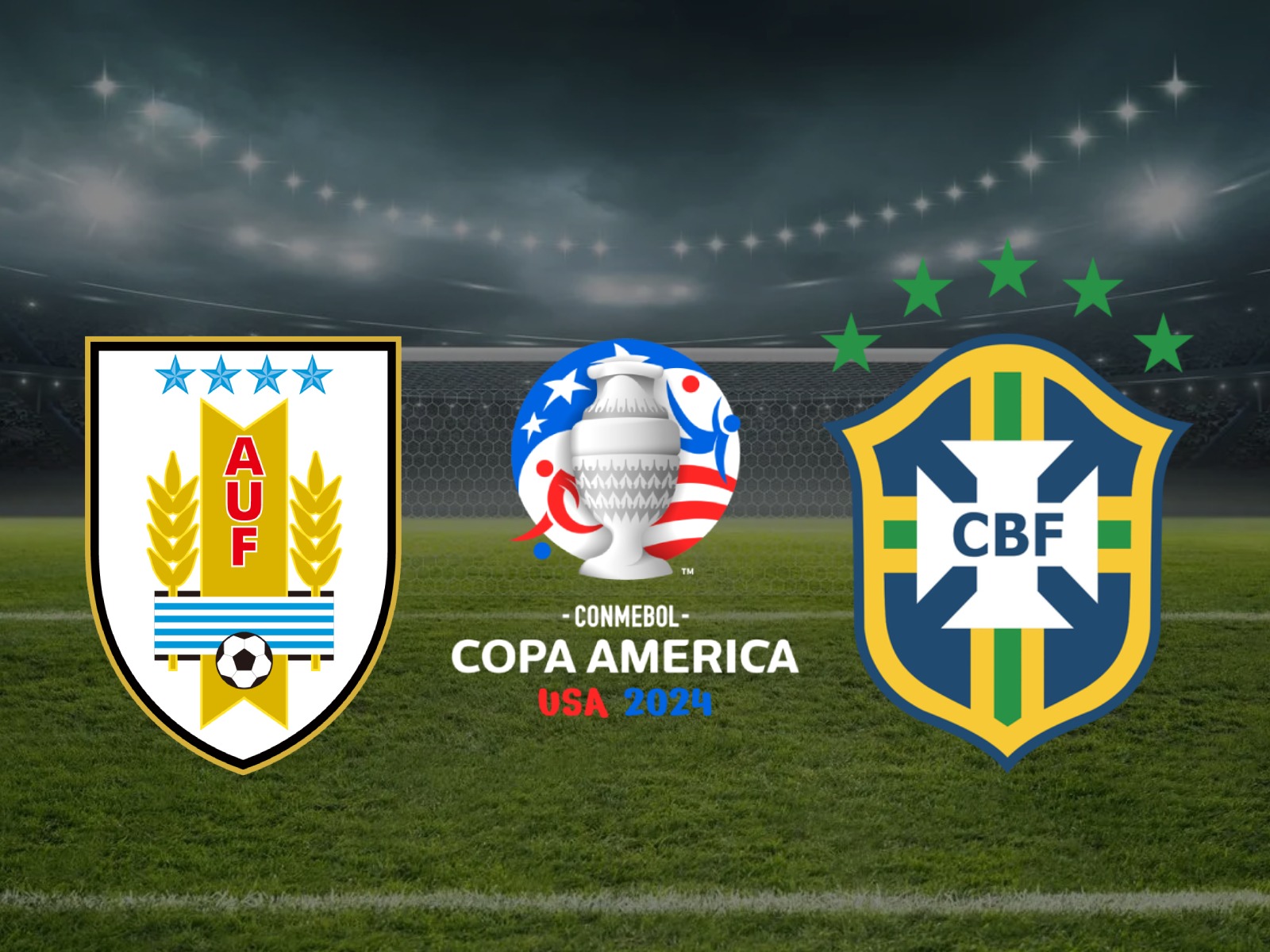 Check all the information about the match between Uruguay and Brazil from Allegiant Stadium, United States. (Photo: Mix Composition)