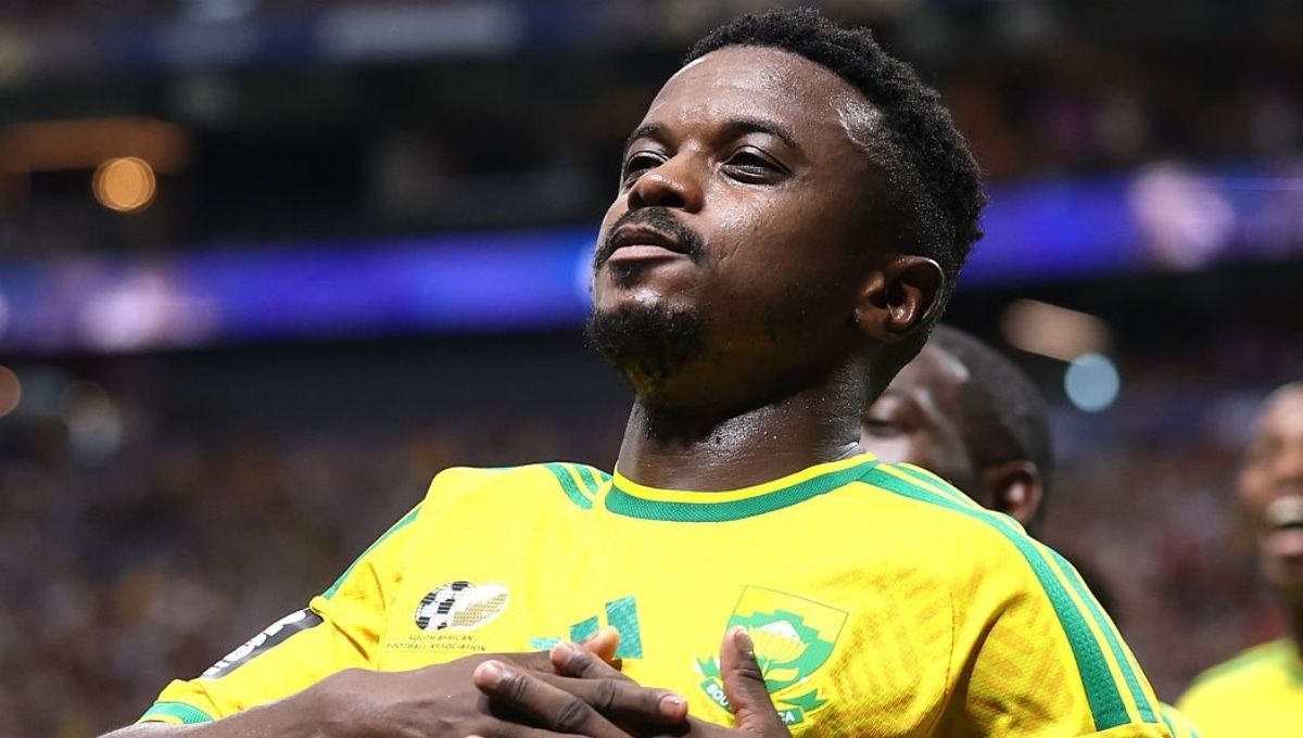 Teboho Mokoena marcó el 1-1 de Sudáfrica vs. República Checa. (Foto: Getty Images)
