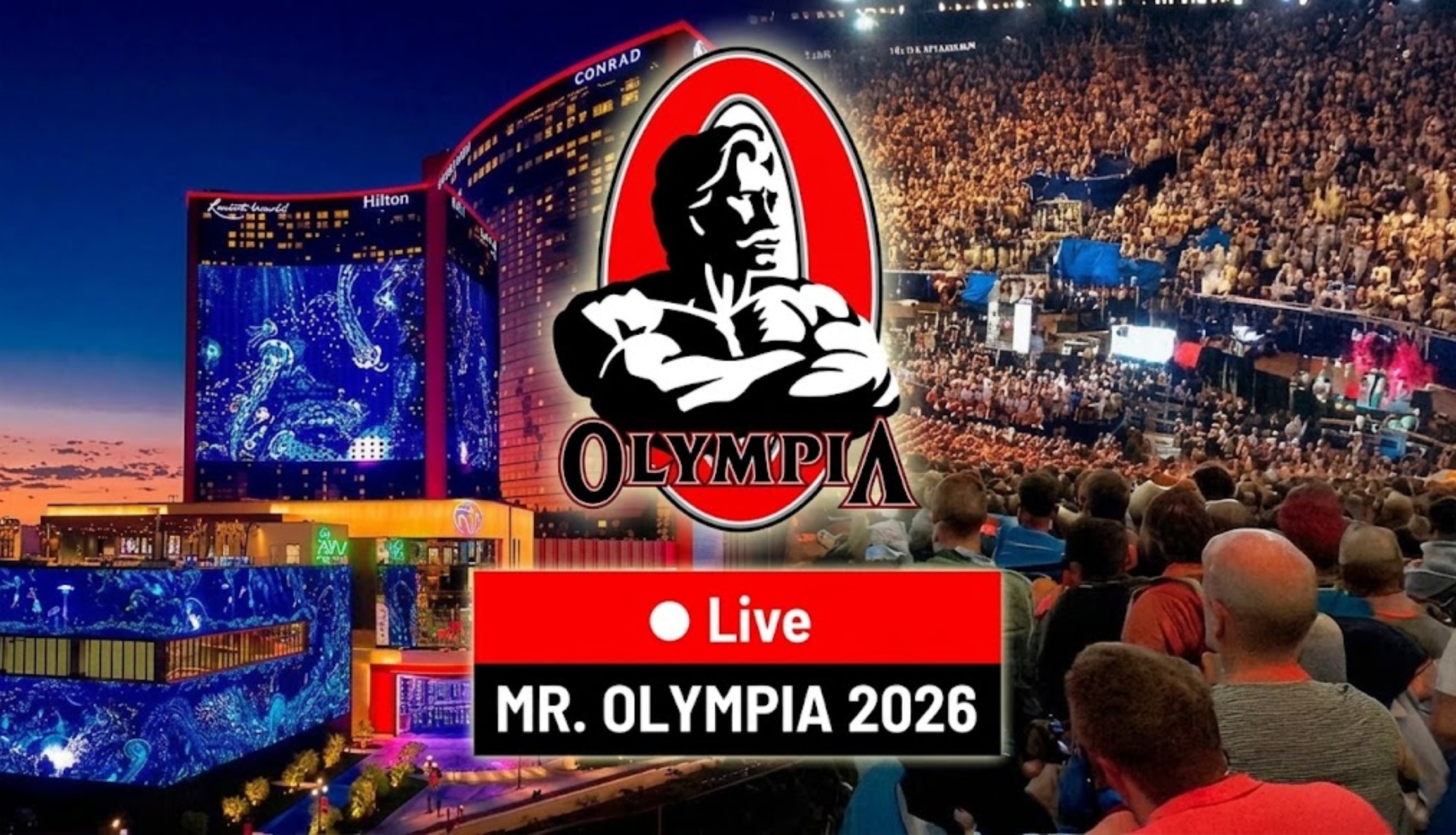 Check out the schedule for the 2026 Mr. Olympia finals, which will take place from Friday, September 25, through Saturday, September 26, in Las Vegas, Nevada. (Photo: Twitter)