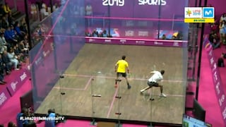 ¡Toda la habilidad! Diego Elías mostró un gran comienzo en la final de Squash por los Juegos Lima 2019 [VIDEO]