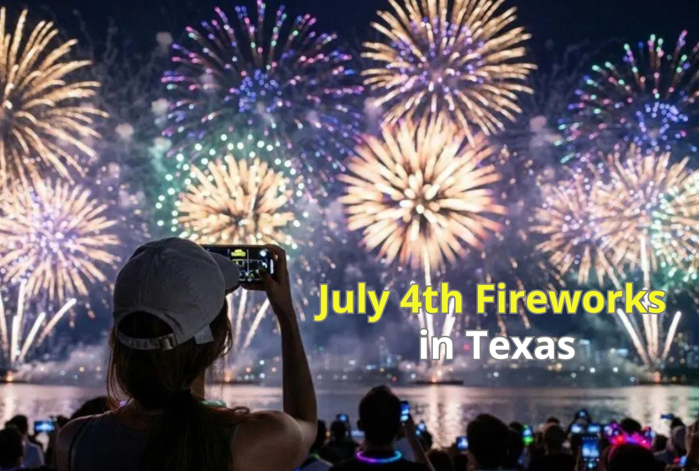 Plan your perfect Independence Day with this 2026 guide to July 4th fireworks in Texas. Discover the best free and paid shows, start times and top viewing locations in Houston, Dallas–Fort Worth, Austin and East Texas. (Photo: Gemini AI / Mag Composition)