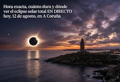 Hora exacta, cuánto dura y dónde ver el eclipse solar total EN DIRECTO hoy, 12 de agosto, en A Coruña
