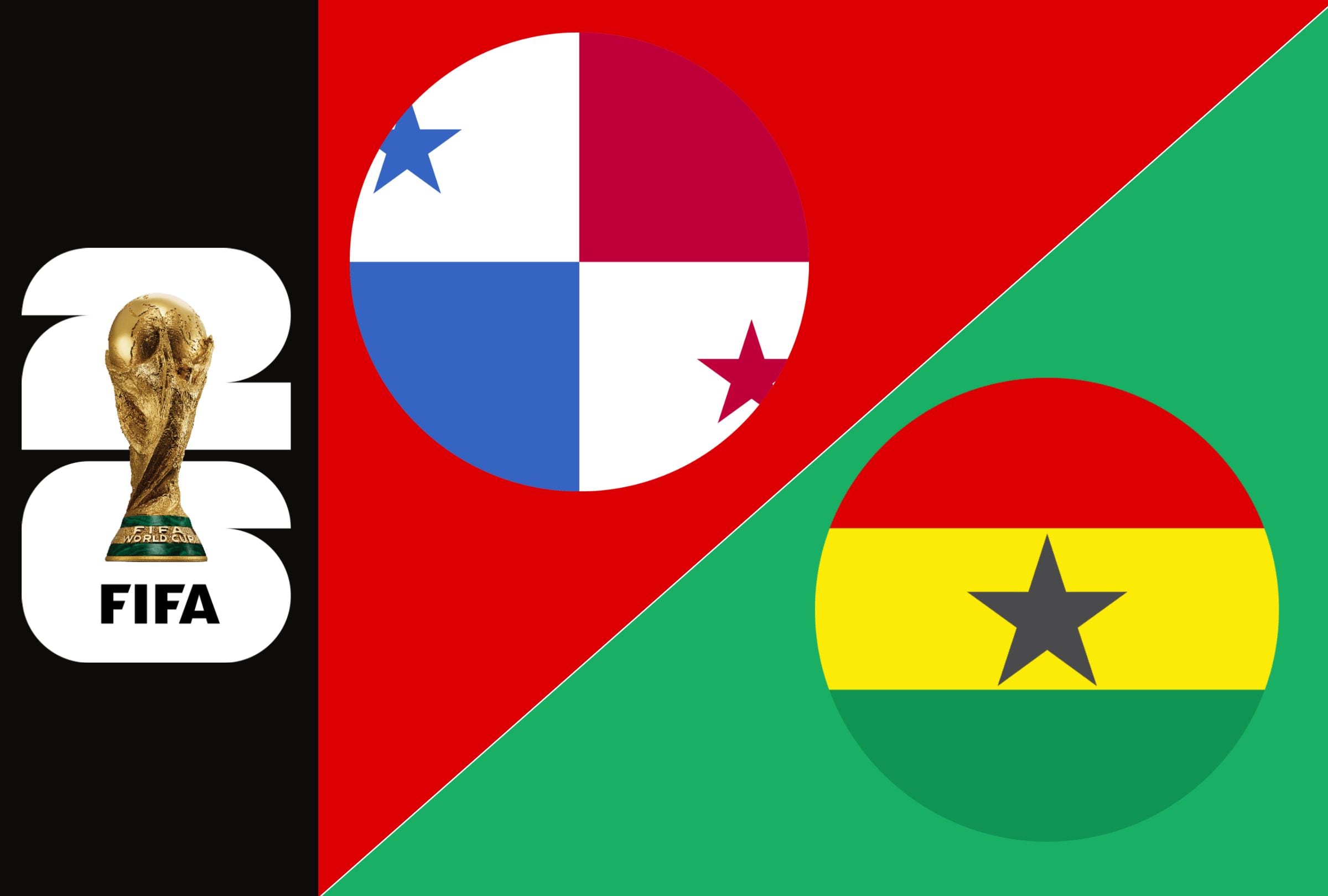 Conoce qué canales de TV y señal online para ver el partido Panamá vs. Ghana EN VIVO por el grupo L de la Copa Mundial 2026. (Foto: Composición Depor)