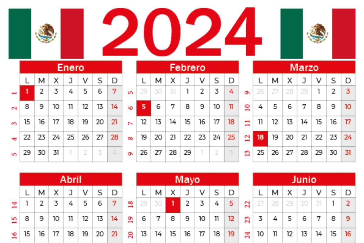 Días festivos 2024 en México: revisa el calendario y los días puente (Foto: Internet)