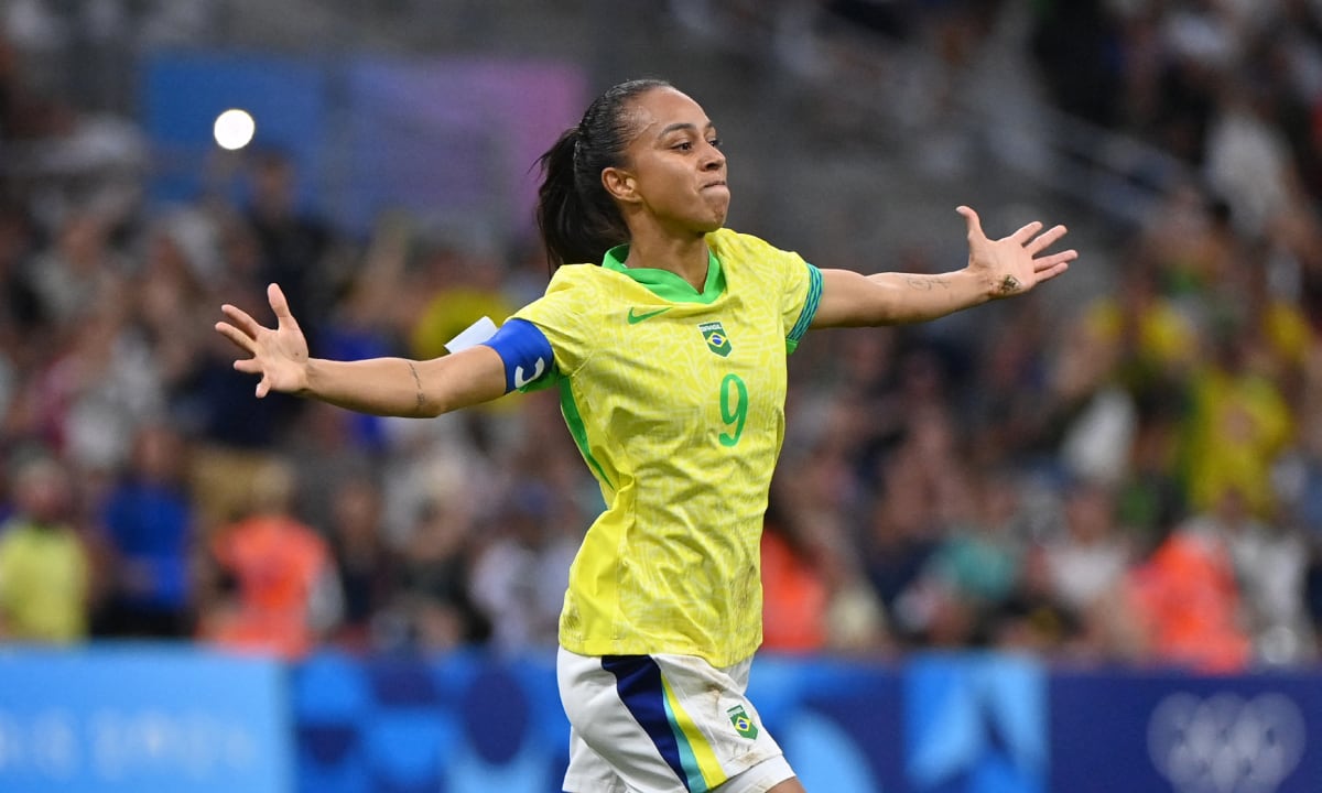 Brasil derrotó 3-1 a España y se clasificó a la gran final del fútbol femenino en los Juegos Olímpicos París 2024. (Foto: AFP)