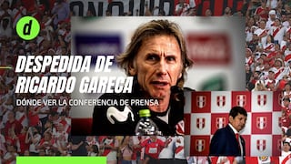 Despedida de Ricardo Gareca: fecha, hora y dónde ver la última conferencia de prensa del exentrenador de Perú