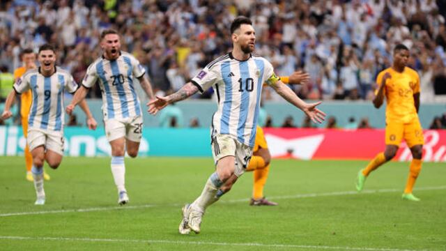 Iguala a Batistuta en los Mundiales: gol de Messi para el 2-0 de Argentina vs. Países Bajos