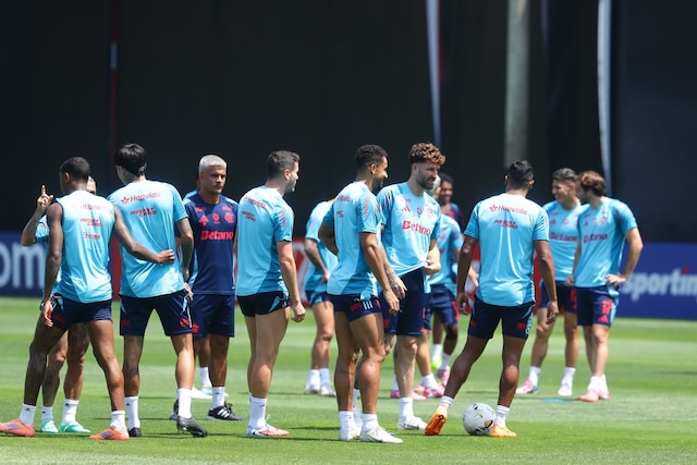 Flamengo ya entrena en la Videna con miras a la final de la Copa Libertadores. (Foto: Jesús Saucedo / Depor)