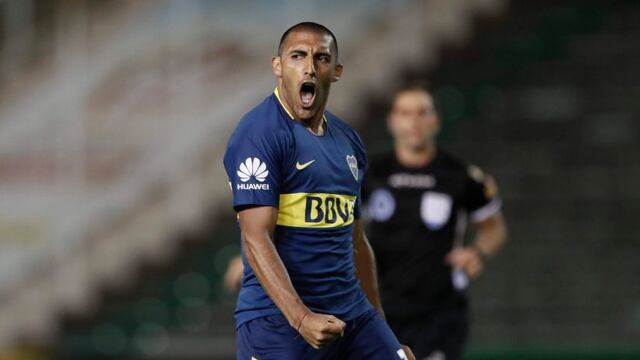 Empezó el romance: 'Wanchope' Ábila marcó su primer gol con Boca Juniors ante Aldosivi