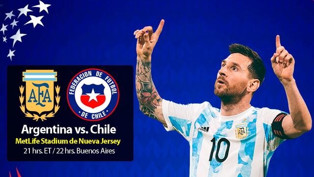 Con Messi, Argentina - Chile EN VIVO por Copa América: hora, dónde ver online y alineaciones