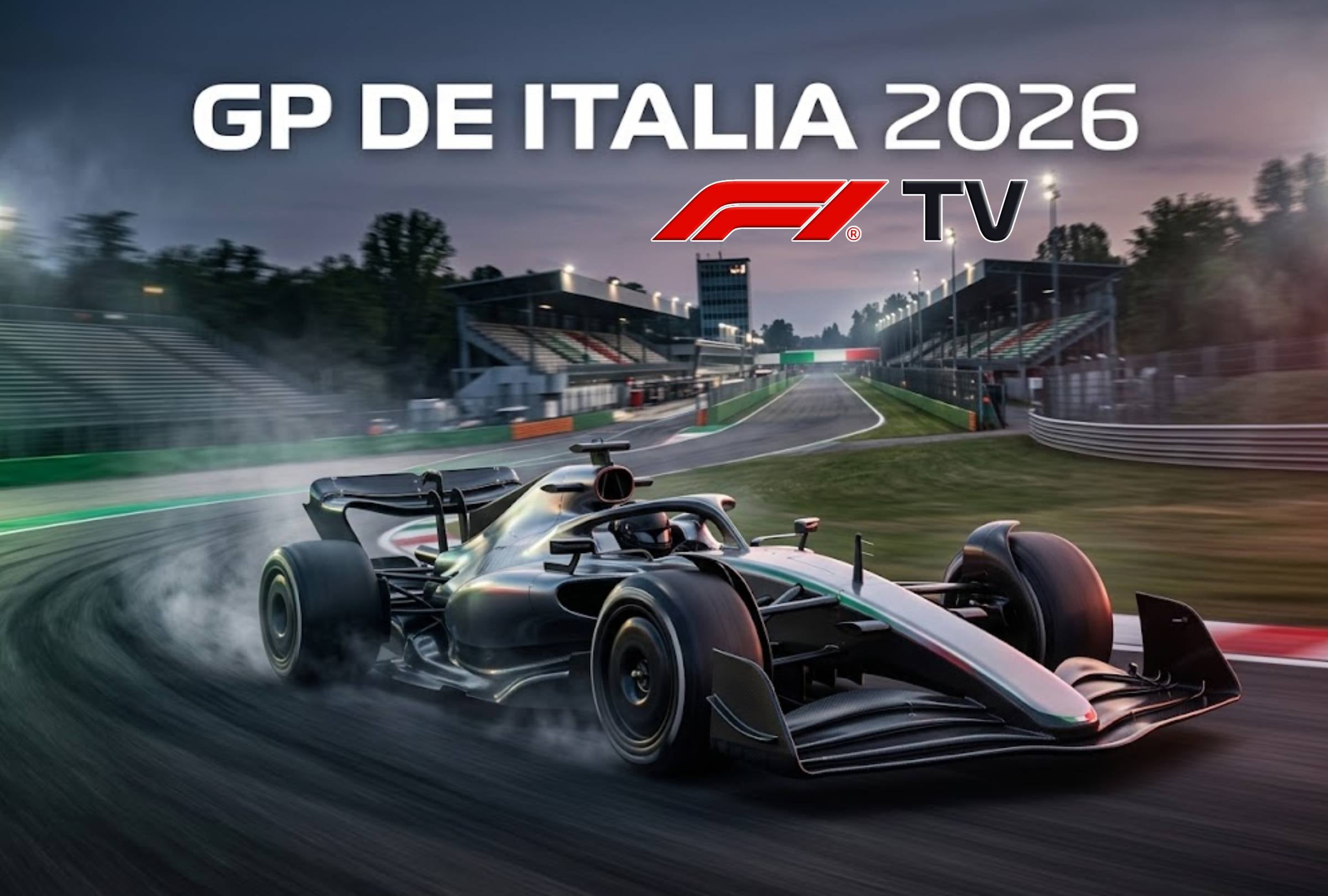 LOMBARDÍA, ITALIA. El Gran Premio de Italia 2026 se realizará este domingo 6 de septiembre en el Autódromo Nacional de Monza vía F1 TV. FOTO: Imagen creada por la IA de Gemini.
