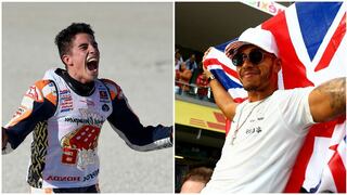 Puros elogios: Marc Márquez y Lewis Hamilton fueron premiados como los mejores pilotos del 2017
