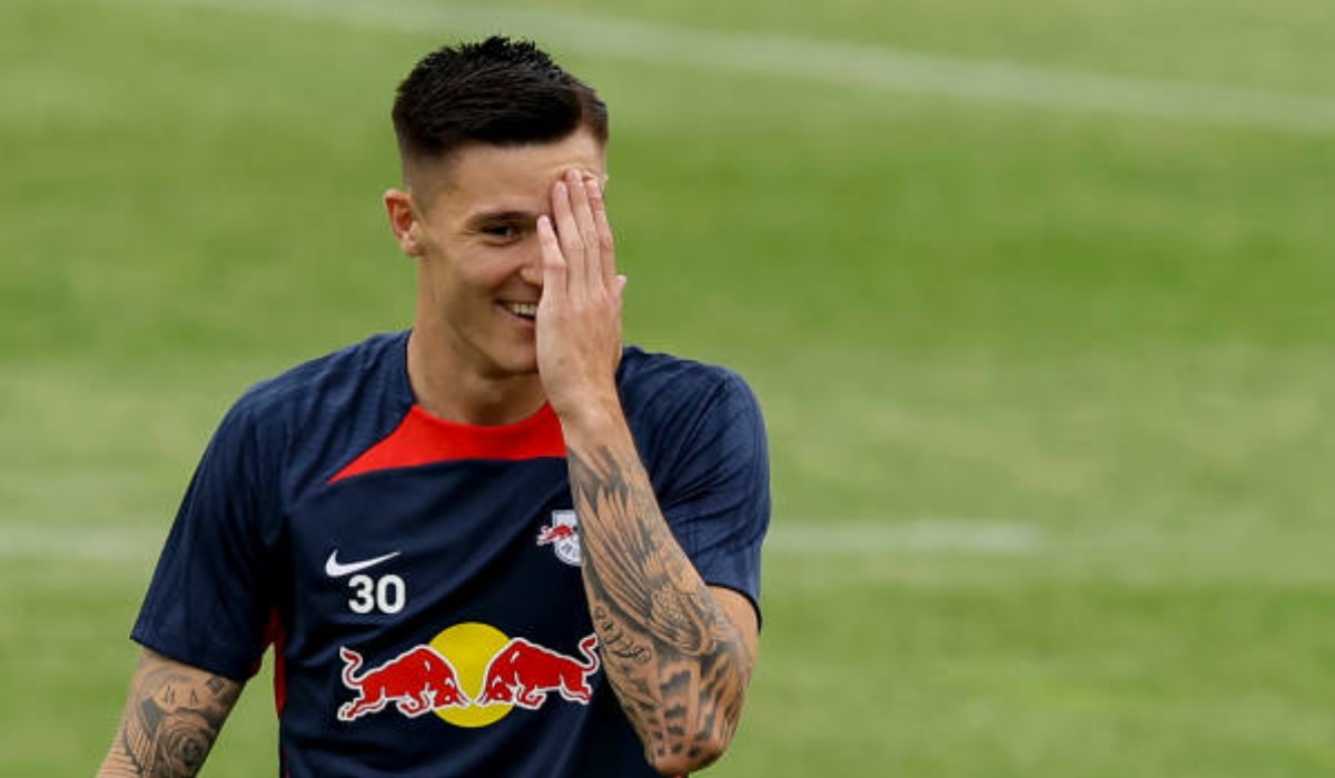 Benjamin Sesko llegó a Leipzig procedente de Salzburgo. (Foto: Getty Images)
