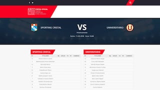 Sporting Cristal vs. Universitario: ADFP presentó avance de su renovada página web