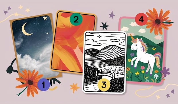 Elige una de las cuatro tarjetas en la imagen para descubrir qué tan sensible eres (Foto: Depor).