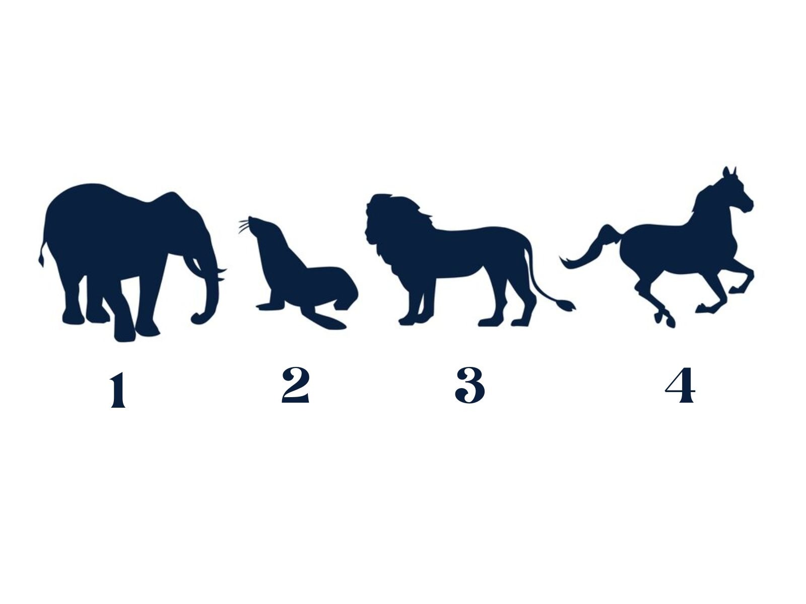 TEST VISUAL | Son cuatro siluetas de animales que estás apreciando en esta prueba mental. (Foto: Composición Freepik / Depor)