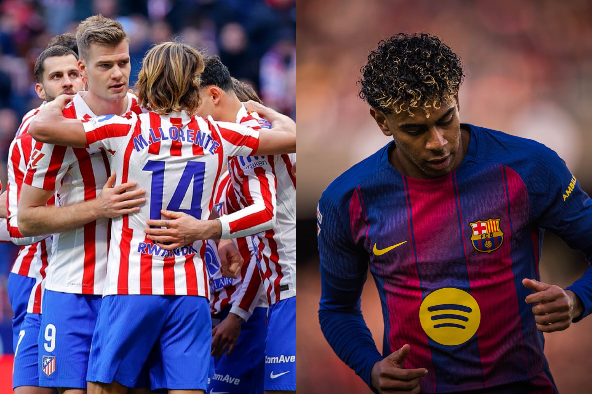 Atlético de Madrid vs. Barcelona se enfrentan en el duelo más atractivo de la fecha 30 de LaLiga. (Fotos: @Atleti / @FCBarcelona / Composición MAG)