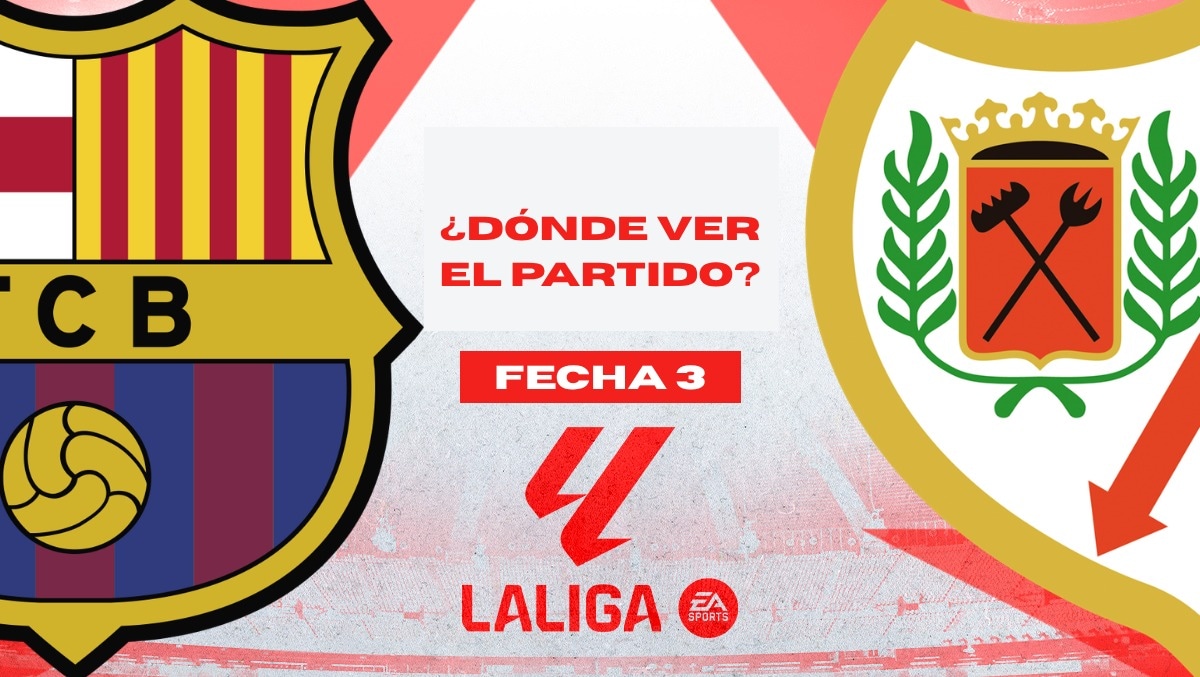Barcelona vs. Rayo Vallecano se enfrentan en la Fecha 3 de LaLiga, con transmisión de ESPN y Disney Plus. (Foto: Composición Depor)