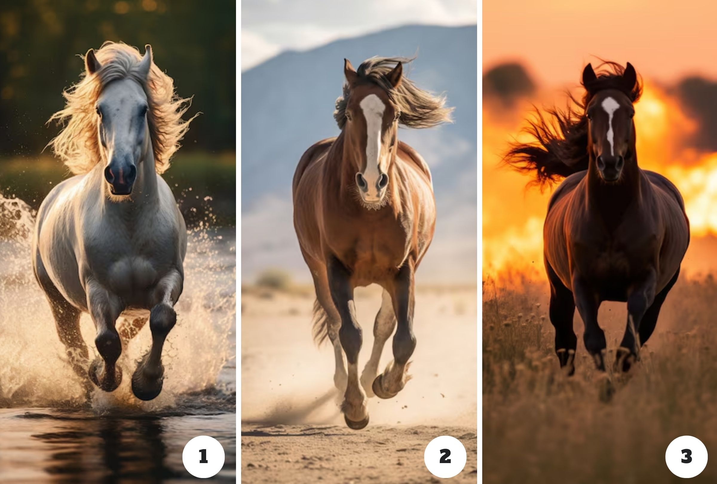 Test visual: escoge uno de los caballos y conocerás qué te ofrecerá este mes de septiembre. (Foto: Composición Freepik / Depor)