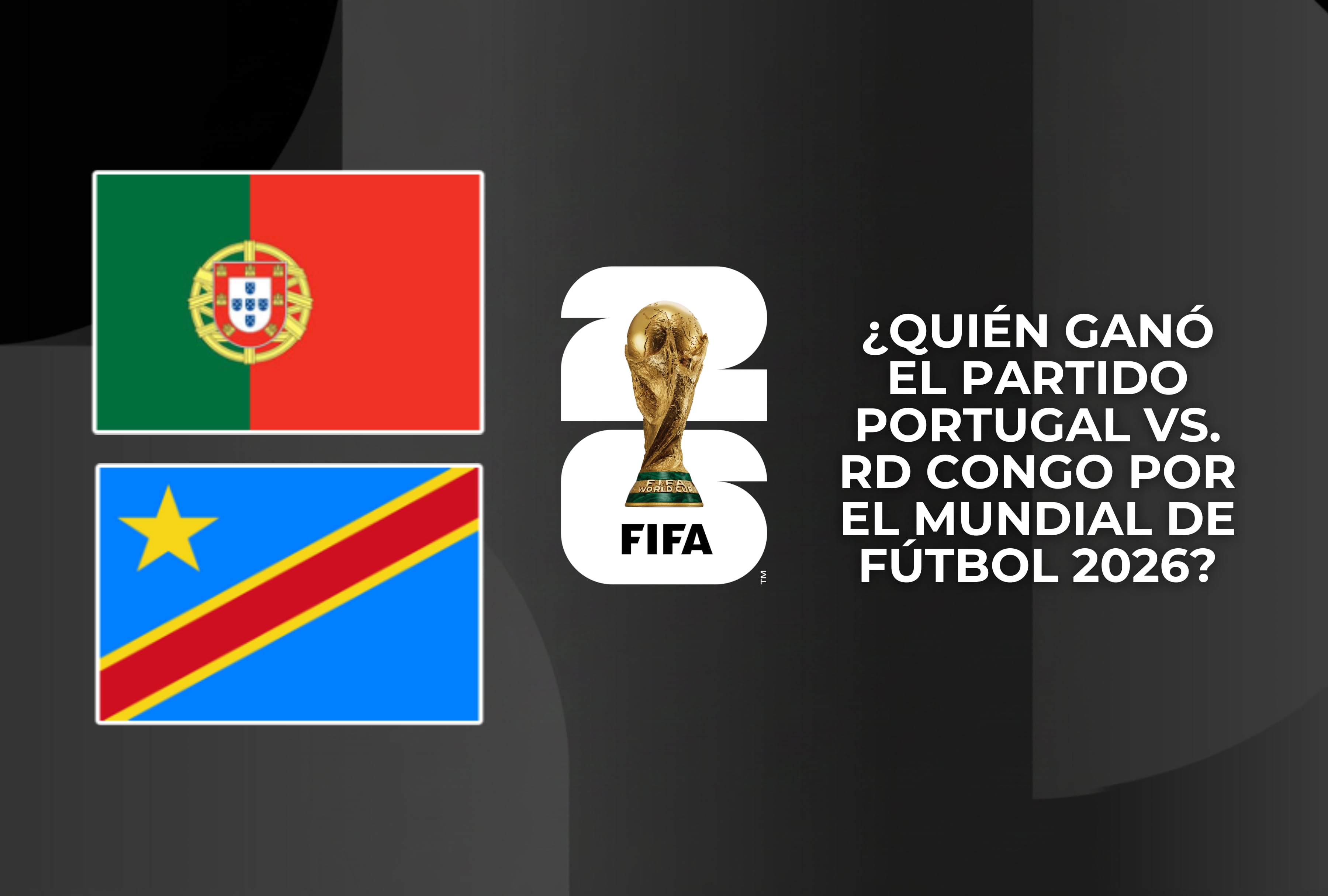 Acciones intensas en el área chica durante el encuentro del torneo. Descubra quién ganó el partido Portugal vs. RD Congo en vivo hoy por la Copa Mundial 2026, el marcador final del juego y las estadísticas en directo online. | Crédito: fifa.com / Composición Depor