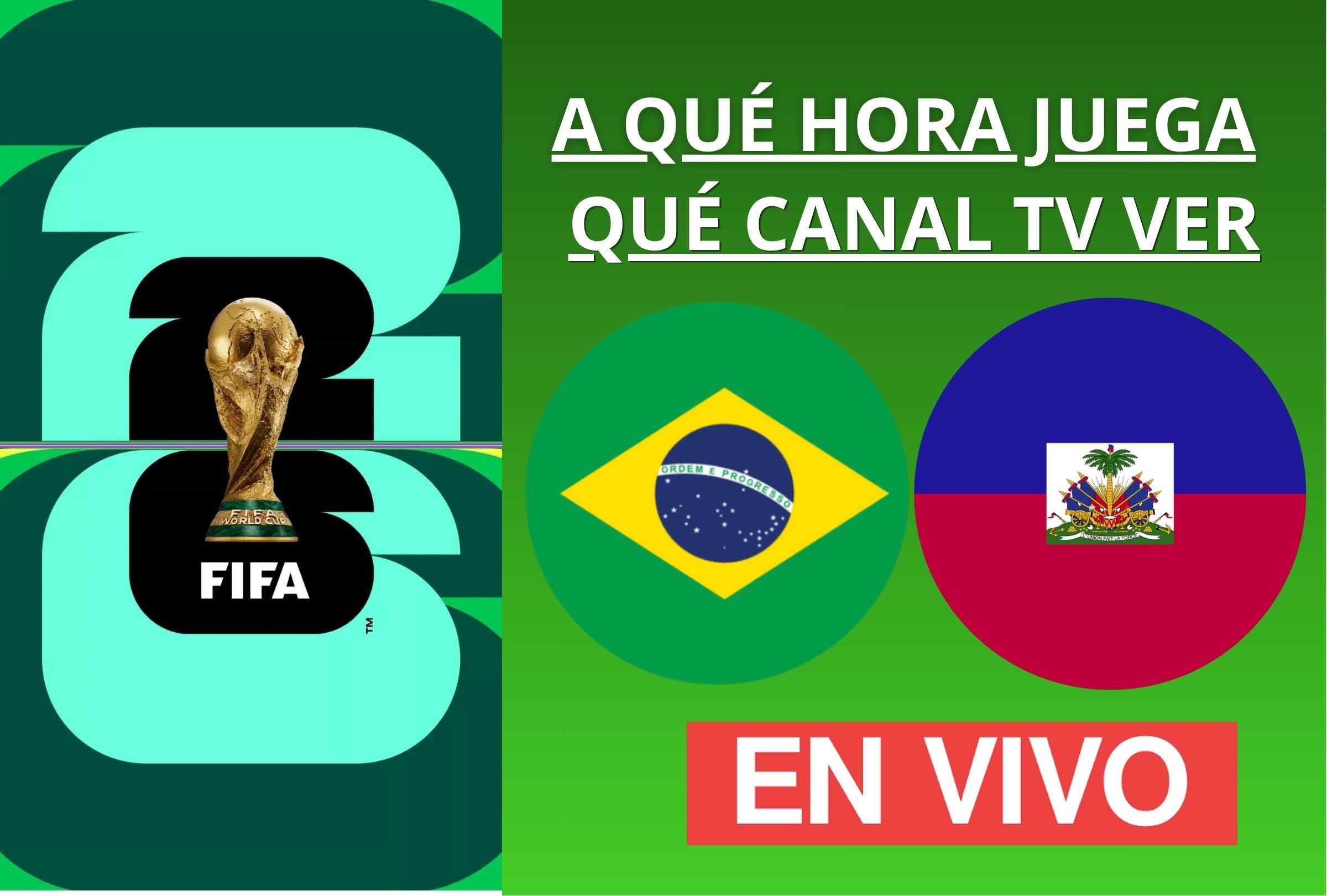 Conoce la hora exacta y canales de TV para ver Brasil vs. Haití EN VIVO HOY 19 de junio por la fecha 2 del grupo C de la Copa Mundial 2026. (Foto: Composición Depor)