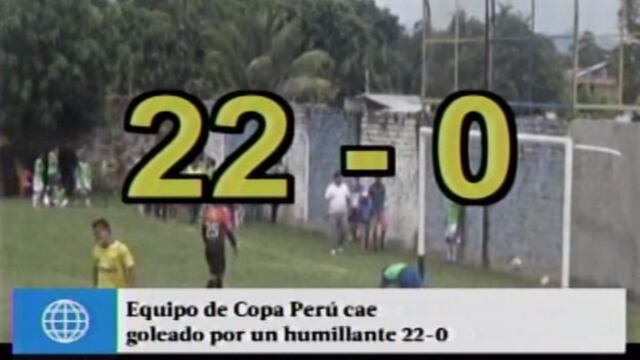 Marcador de escándalo: equipo de Copa Perú cayó goleado 22 a 0