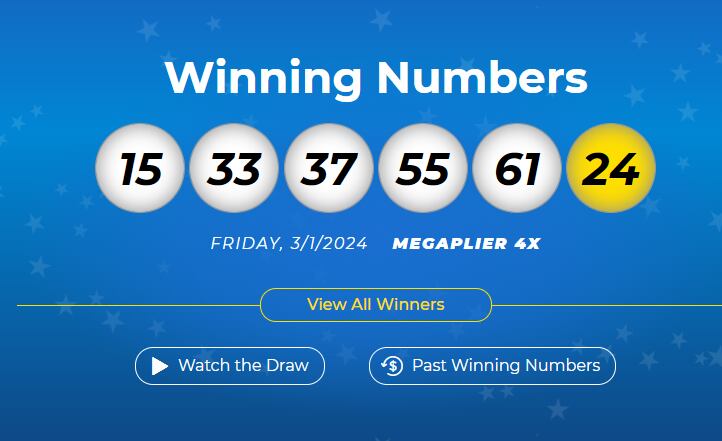 Estos fueron los números ganadores del sorteo del viernes 1 de marzo de 2024 (Foto: Mega Millions)