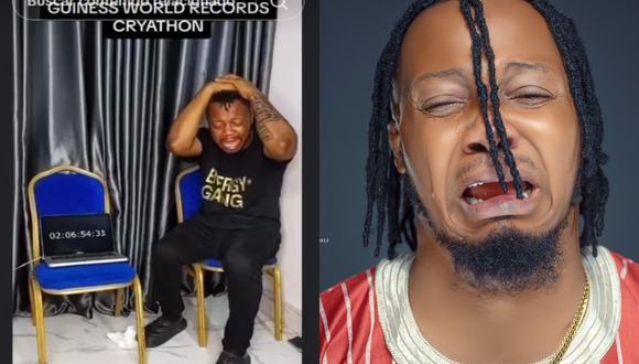 VIDEO VIRAL | El comediante nigeriano aseguró que seguirá 'practicando' para llorar sin parar durante una semana. (Foto: 237 Towncryer/Facebook)