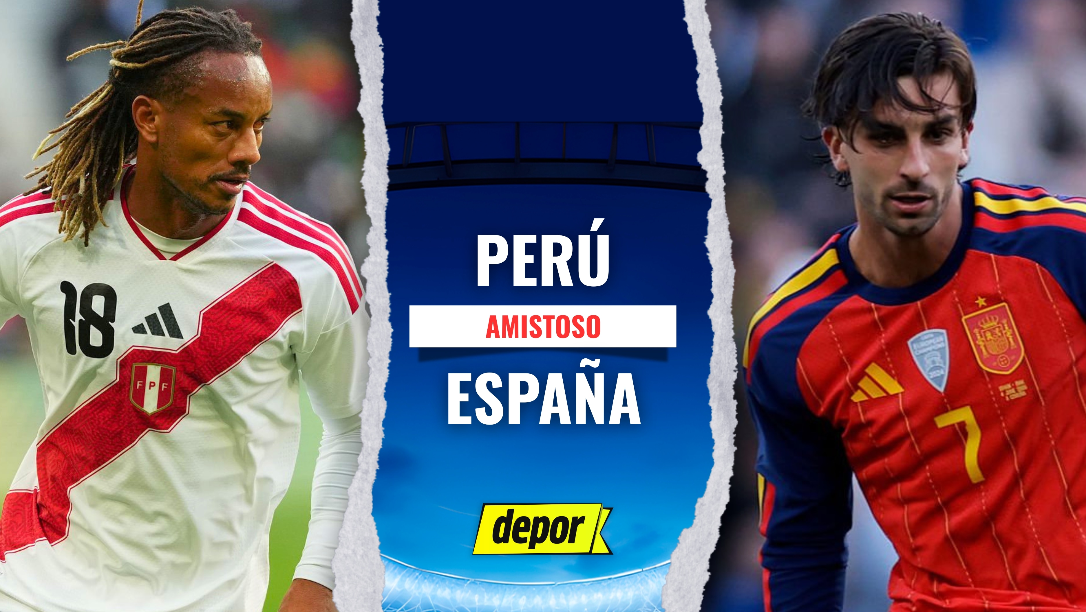 Perú vs. España. (Diseño: Depor)