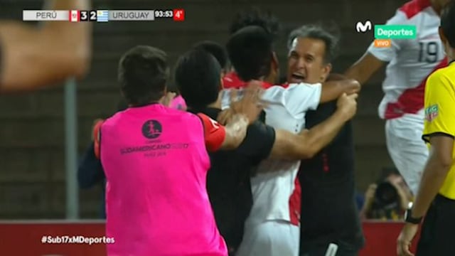 Perú vs. Uruguay: la eufórica celebración de Carlos Silvestri tras el triunfo 'bicolor' [VIDEO]