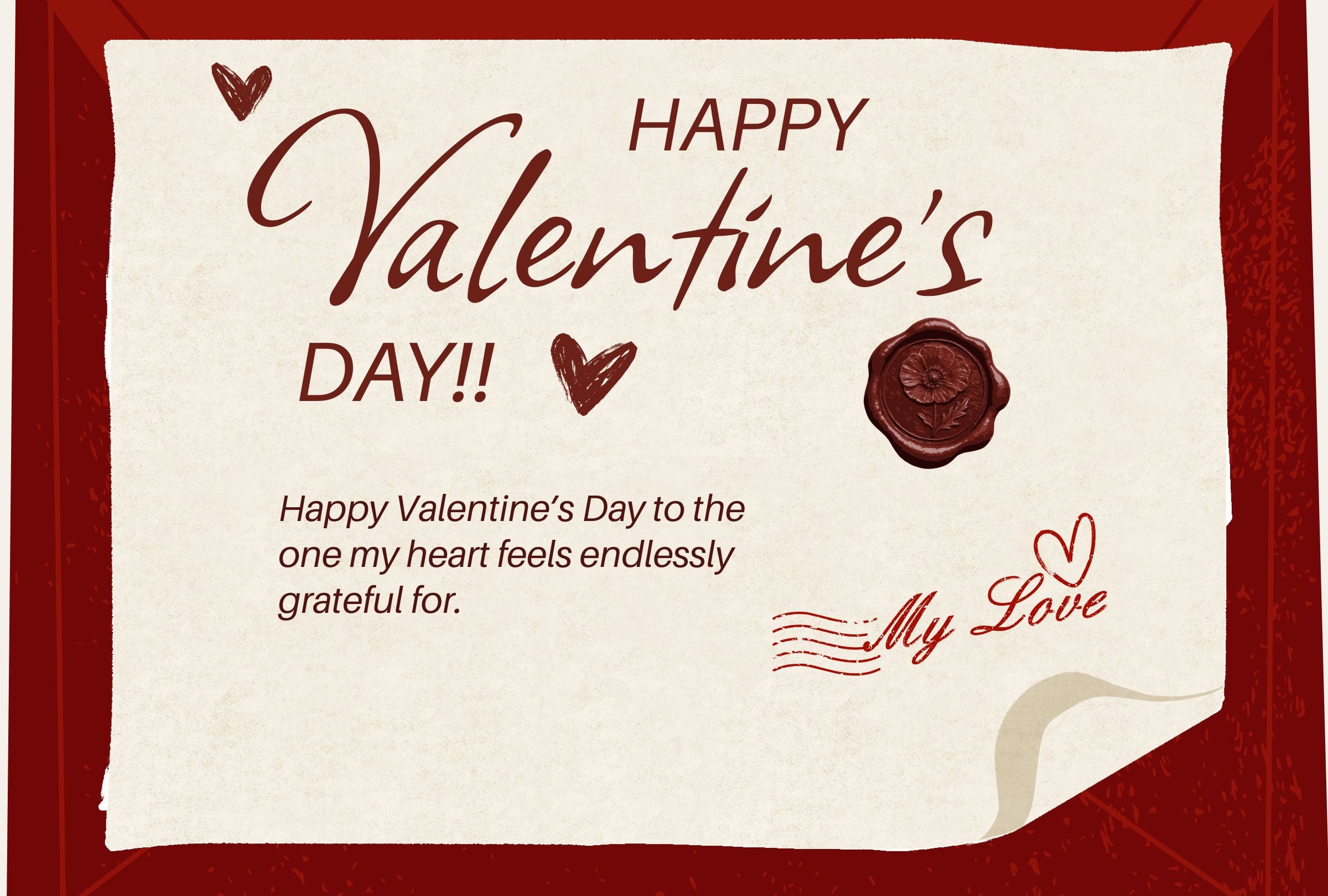 Discover 100 heartfelt, funny, and romantic Happy Valentine’s Day wishes to share with partners, friends, and family. (Photo: Canva / Depor Composition)