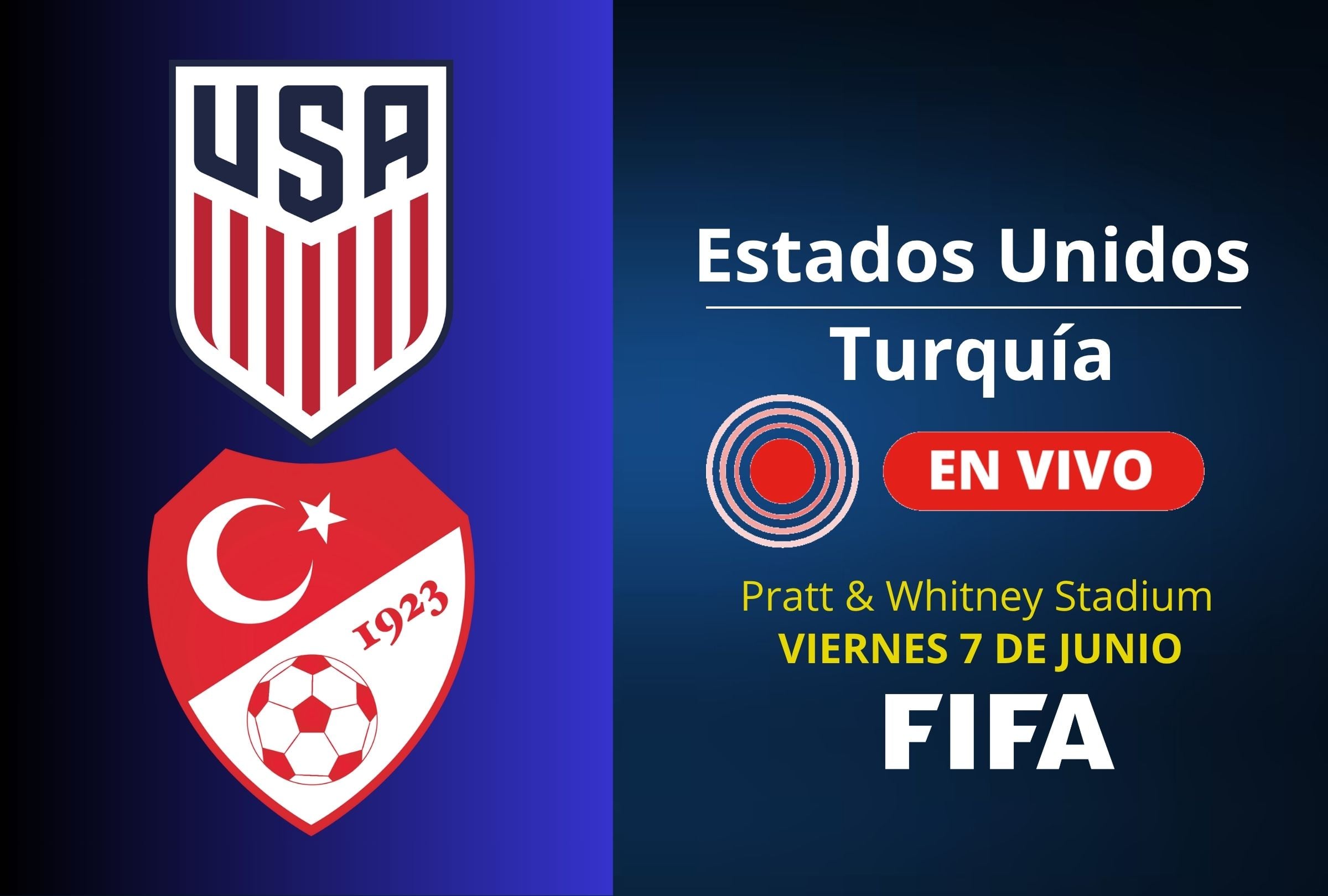 Estados Unidos recibe a Turquía este viernes 7 de junio por fecha FIFA en el Pratt & Whitney Stadium en Rentschler Field en East Hartford, Connecticut. (Foto: Composición Mag)