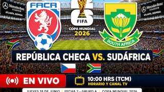 ¿En qué canal transmiten República Checa vs. Sudáfrica por el Mundial 2026?
