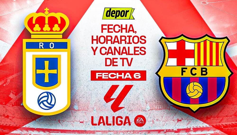 Barcelona vs Oviedo por LaLiga 2025 | Diseño: Christian Marlow