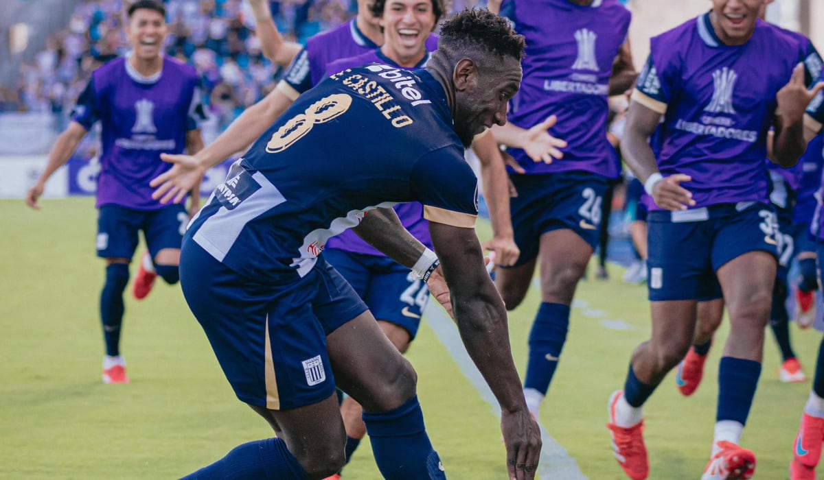 Eryc Castillo anotó su primer gol con Alianza Lima en la Copa Libertadores (Foto: @ClubALoficial).