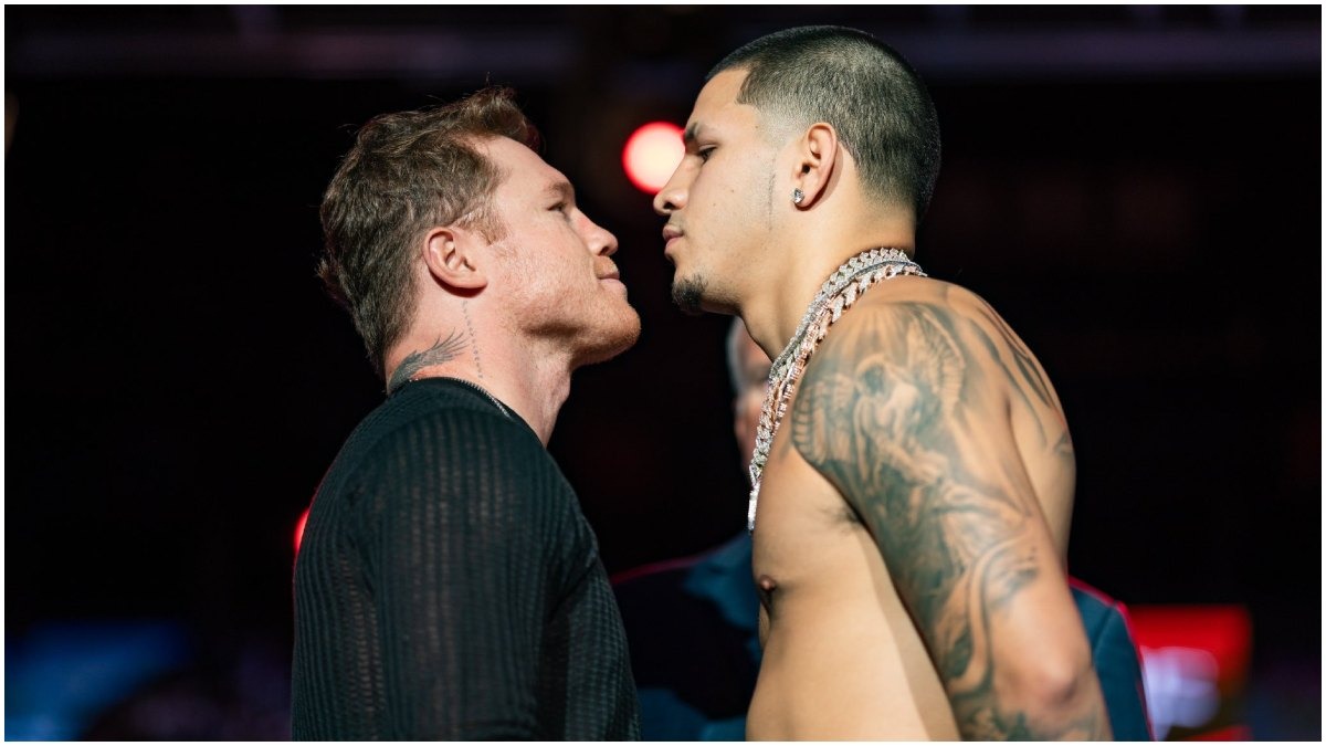 Canelo y Berlanga estarán frente a frente en Las Vegas. (Foto: Difusión)