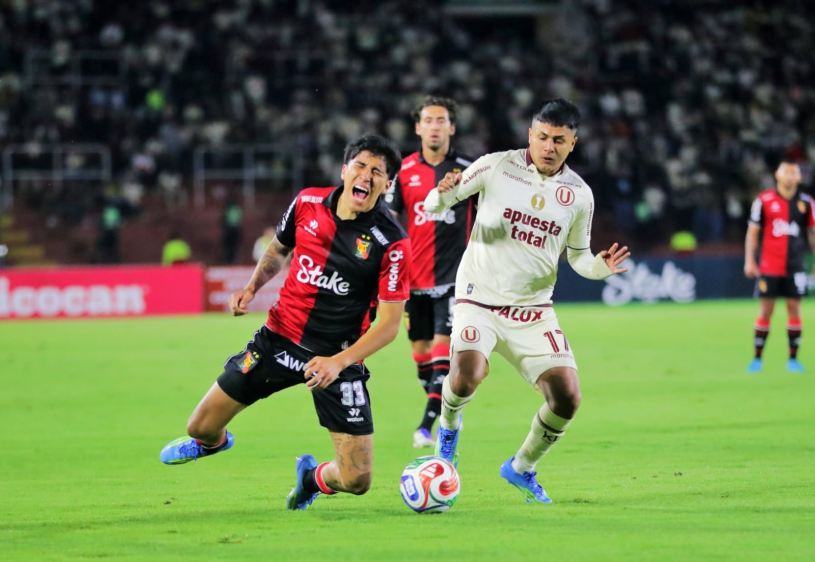 Melgar venció por 2-1 a Universitario cuando se enfrentaron en el Torneo Apertura 2026. (Foto: Omar Cruz / GEC)