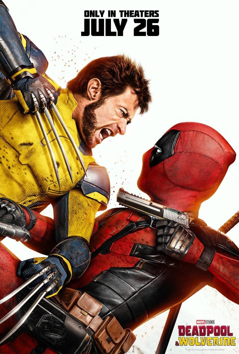 Hugh Jackman y Ryan Reynolds son las figuras principales del póster de “Deadpool & Wolverine”, película de Shawn Levy que se desarrolla a lo largo de 127 minutos de metraje (Foto: Marvel Studios)