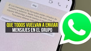 WhatsApp: por qué los miembros de tu grupo no pueden enviar mensajes