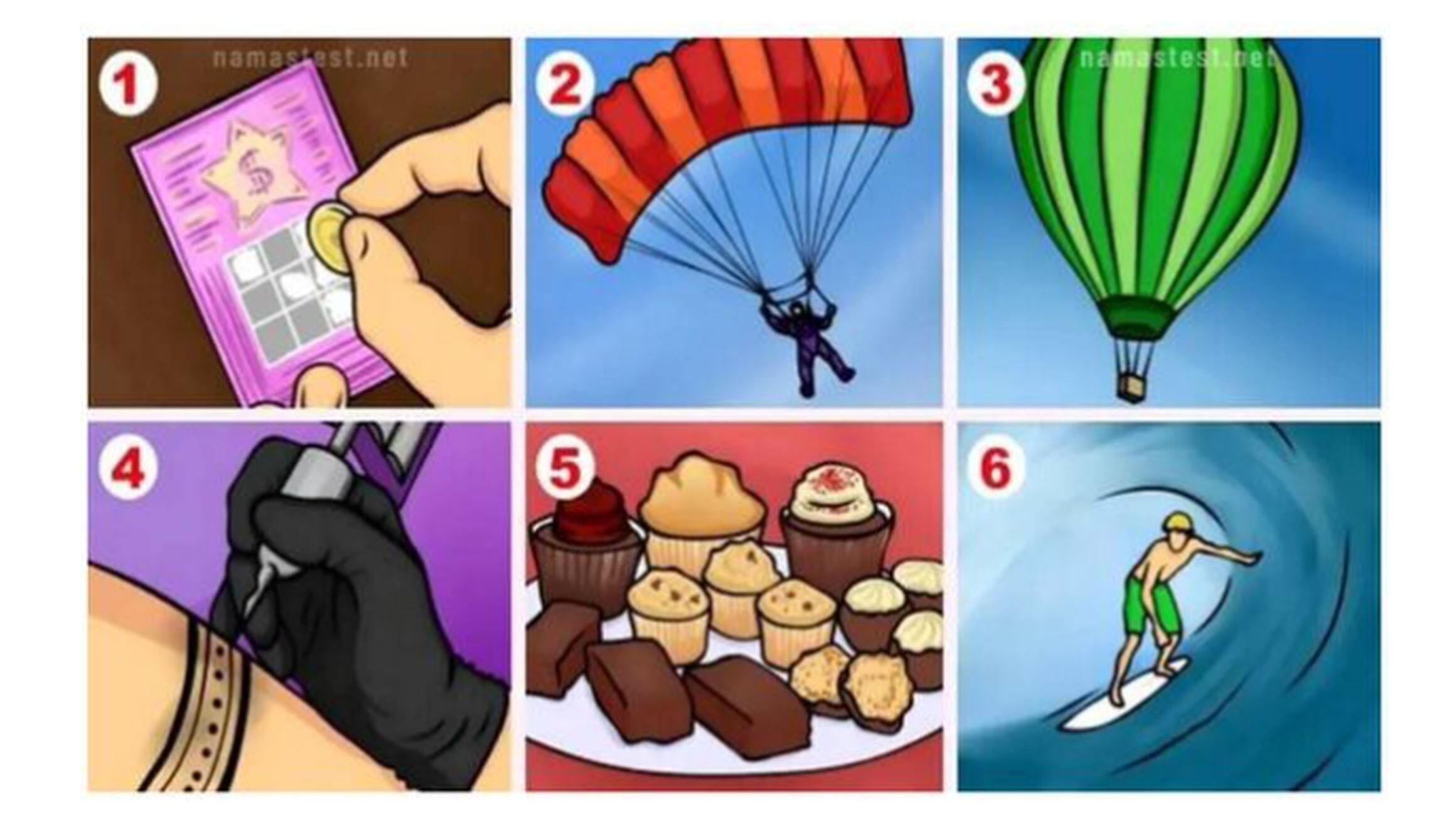 Esta imagen te muestra muchas actividades. Indica cuál te gustaría realizar. (Foto: namastest.net)