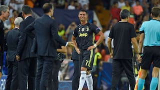 Llorando se fue: Cristiano soltó lágrimas al irse expulsado del Juventus vs. Valencia [VIDEO]